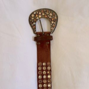 Leatherock Tan Crystal Belt